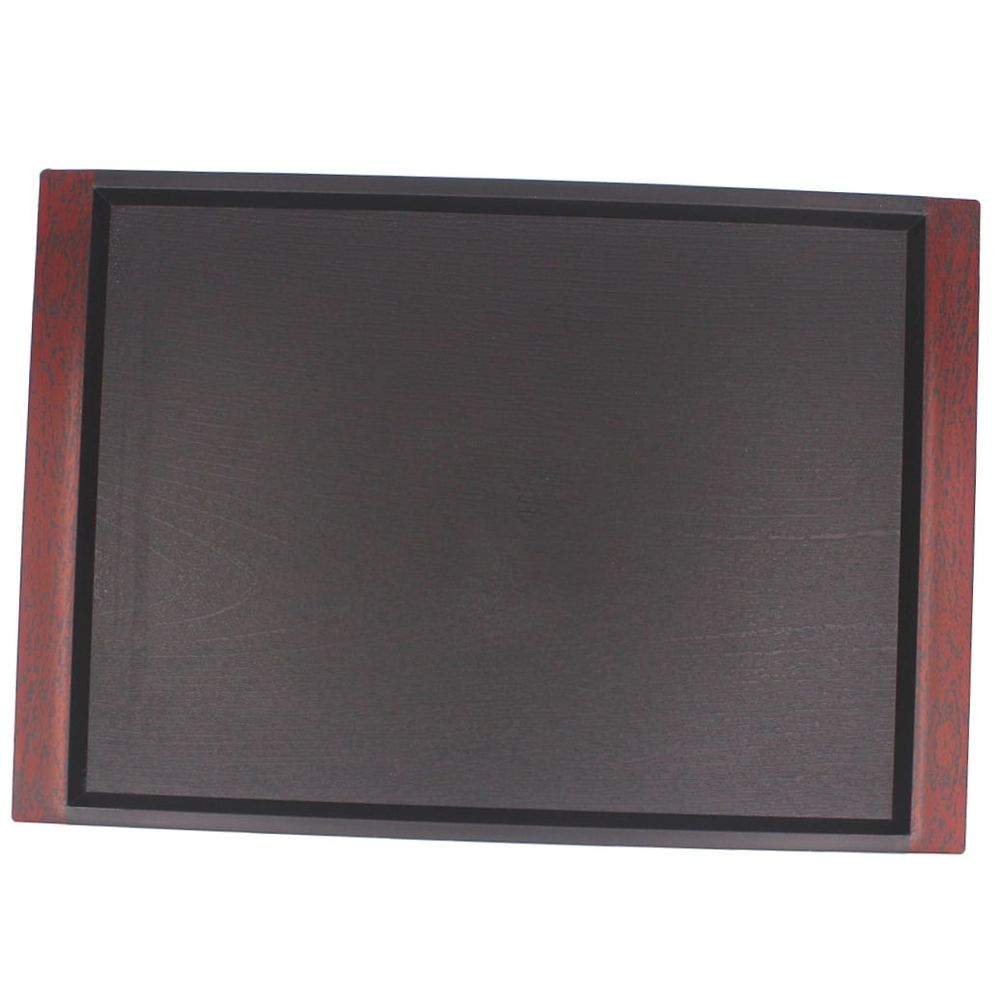 Black Multipurpose Tea Tray Household Coffee Serving Tray with Spill Proof Design