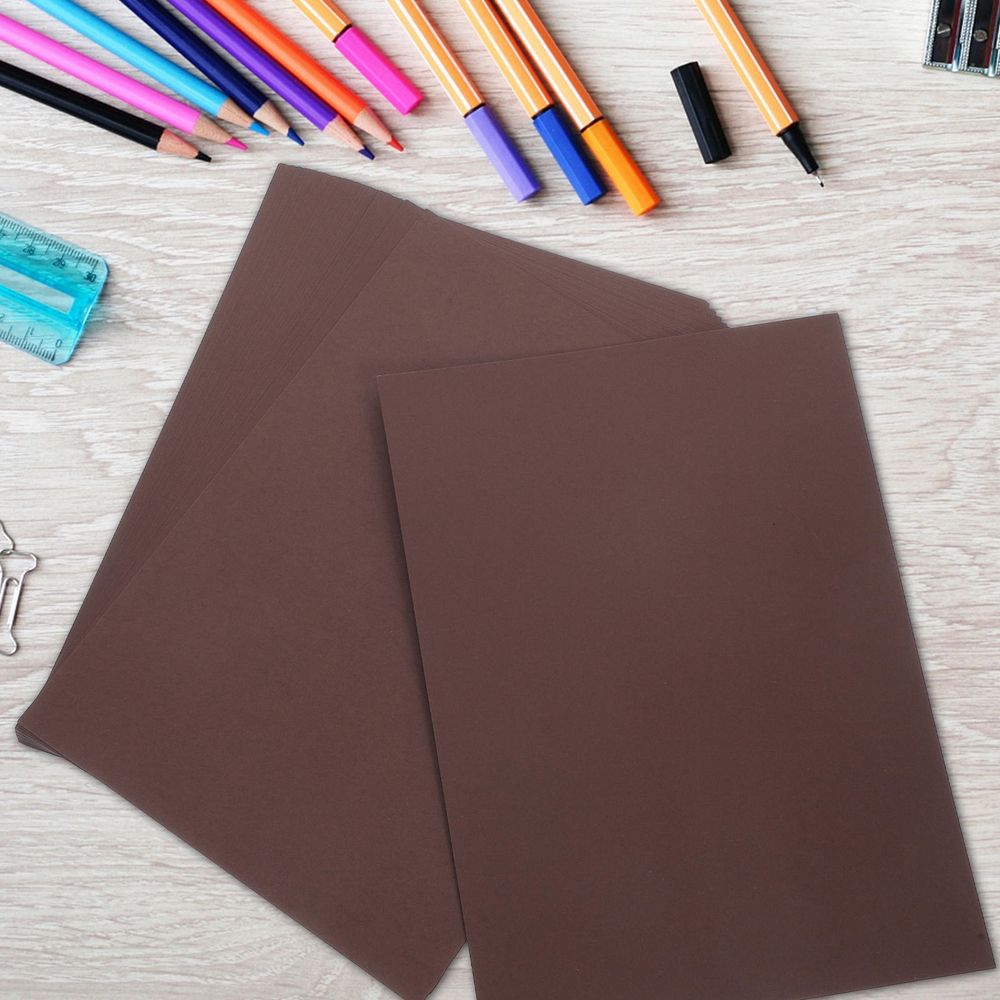 Thick Coffee Colored Paper 230G for Home Handcrafts and Versatile Projects 30Pcs