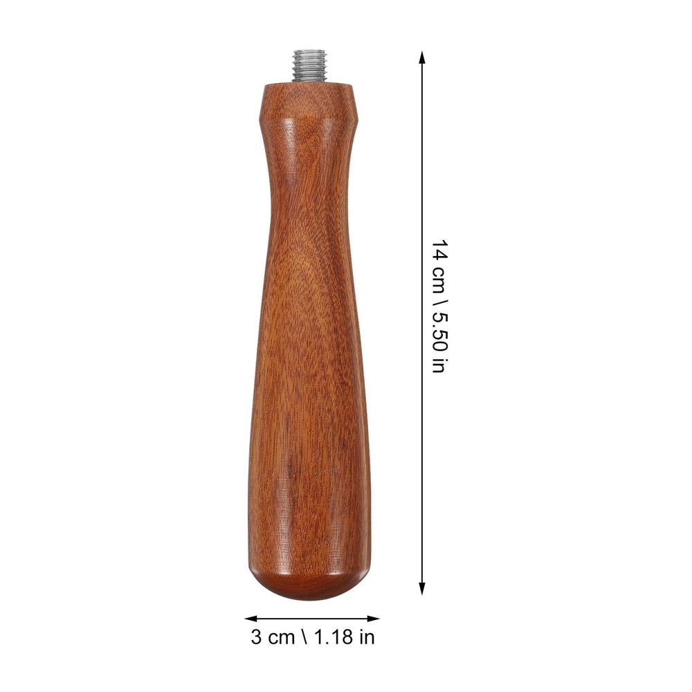 Coffee Portafilter Handle Brown Wood Metal for Pan Easy to Hold