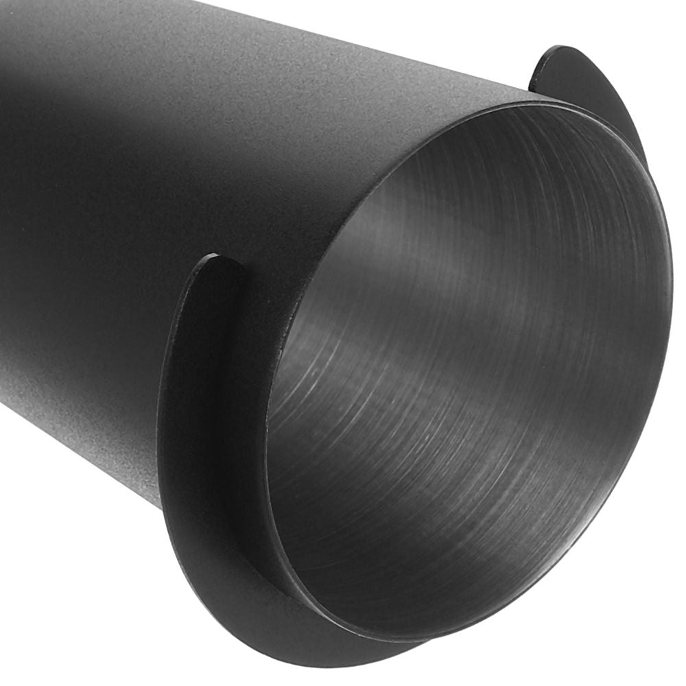 Stainless Steel Coffee Bean Dosing Cup and Tray, Black, and Stylish Design for Precise Coffee Measurement