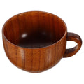 Wood Coffee Cup for Home Use with Smooth Finish and Comfortable Handle