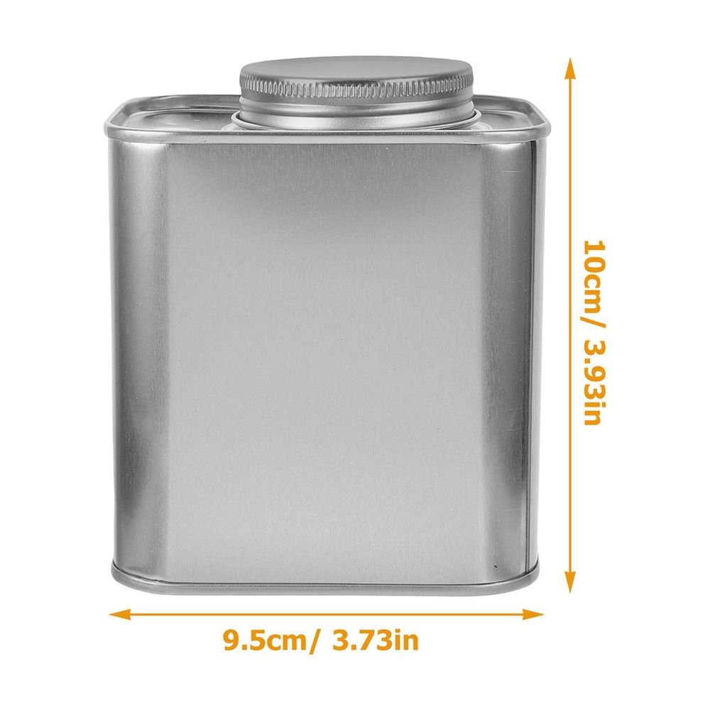 Tinplate Coffee Bean Canister Plated Silver Airtight for Tea and Sugar 4Pcs