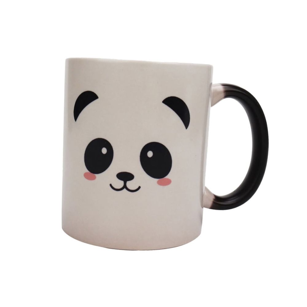 Colour Changing Cup Ceramic Round 1PC For Office Use Black White