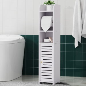 Bathroom Cabinet Toilet Roll Holder Tissue Organizer 3 Tier Floor Cabinet by Artiss