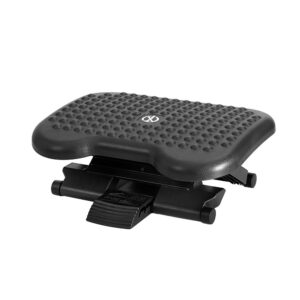 Foot Rest Stool Office Under Desk Angle Adjustable Footrest Massage Black by Artiss