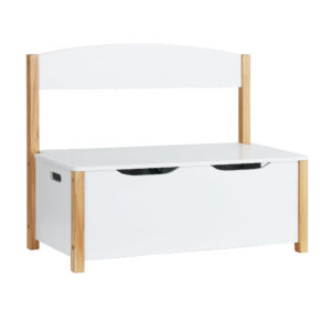 Kids Toy Box Chest Storage Blanket Children Organiser Seating Bench by Keezi