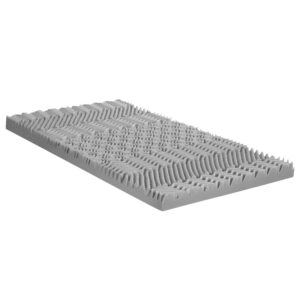 Bedding 8cm Memory Foam Mattress Topper 7-Zone Graphite King Single by Giselle Bedding