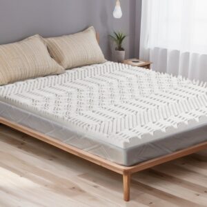 Bedding Memory Foam Mattress Topper 7-Zone Airflow Pad 8cm Single White by Giselle Bedding