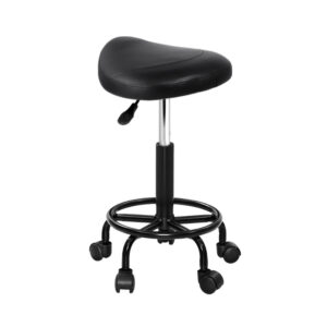 Salon Stool Saddle Swivel Chair by Artiss