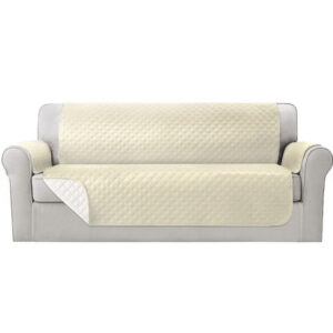 Sofa Cover Couch Covers 4 Seater 100% Water Resistant Beige by Artiss