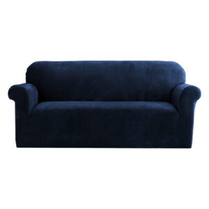 Sofa Cover Couch Covers 3 Seater Velvet Sapphire by Artiss