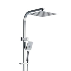 10'' Rain Shower Head Set Handheld Square High Pressure Chrome by Cefito