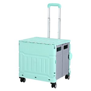 Shopping Trolley Cart 75L Foldable Green by Emajin