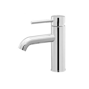 Bathroom Basin Mixer Tap Round Brass Faucet Vanity Laundry Chrome by Cefito