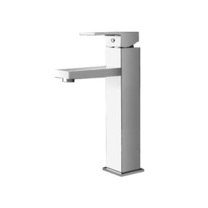 Bathroom Basin Mixer Tap Square Tall Faucet Vanity Laundry Chrome by Cefito