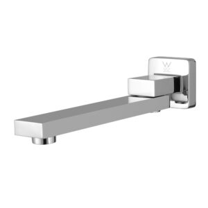 Bathroom Mixer Spout Wall Bath Tap Square Swivel Bathtub Chrome by Cefito