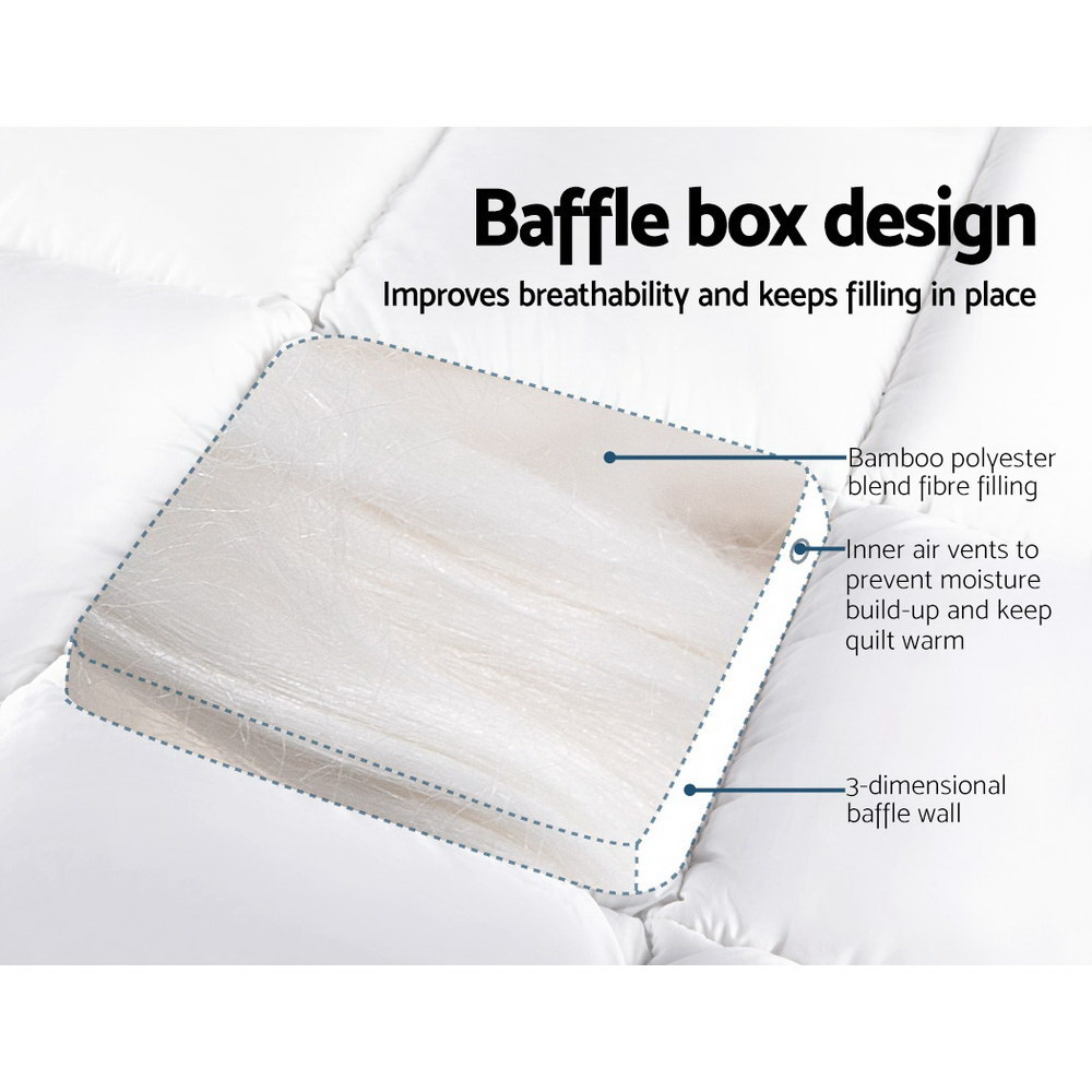 TOPPER-BAM-Q-202502281426-03 Bedding Mattress Topper Pillowtop Bamboo Queen by Giselle Bedding - Image 4