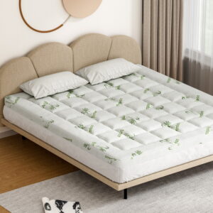 Bedding Mattress Topper Pillowtop Bamboo 7.5cm King by Giselle Bedding