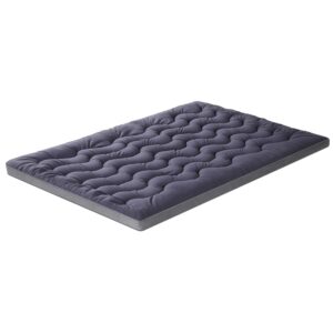 5cm Mattress Topper Pillowtop toppers Bamboo Charcoal Queen by Giselle Bedding