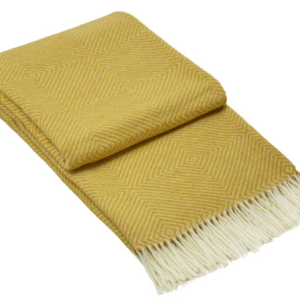 Throw - Merino Wool Blend - Mustard by Codu