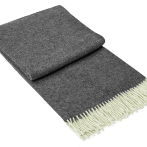 Throw - Merino Wool Blend - Dark Grey by Codu
