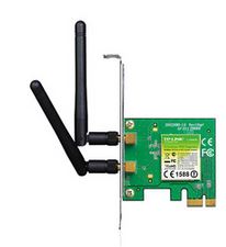 TL-WN881ND N300 Wireless N PCI Express Adapter 2.4GHz (300Mbps) 802.11bgn 2x2dBi Detachable Omni Antennas MIMO with Low Profile Bracket by Topline