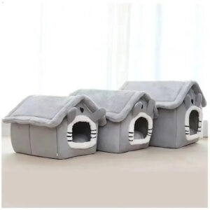 Indoor Dog House & Bed - Washable Grey by Genux