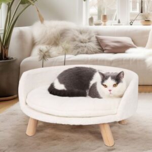 Round Pet Sofa Bed 60cm Soft Cushion Anti-skid by Genux