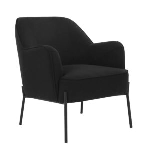 upholstered armchair black by Genux