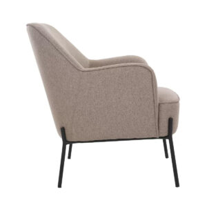 upholstered armchair light brown by Genux