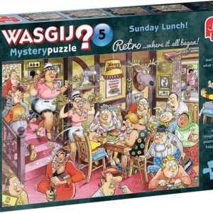 Jumbo Retro Mystery 5 - Sunday Lunch! - 1000 pieces by Puzzle: Wasgij 1000 Piece