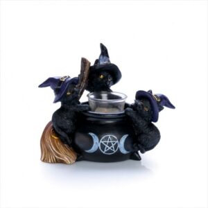 Cat Cauldron Tealight Holder by Mdi