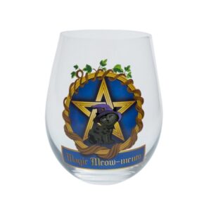 Cat Pentacle Stemless Wine Glass by Mdi