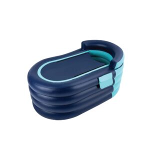 Bathtub and Wireless Pump - Inflatable Foldable Collapsible Adult Tub by Social Hike