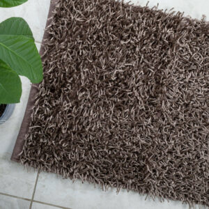 High Pile Soft Non Slip Bathmat 50 x 80cm (Taupe) by La'Grace Home