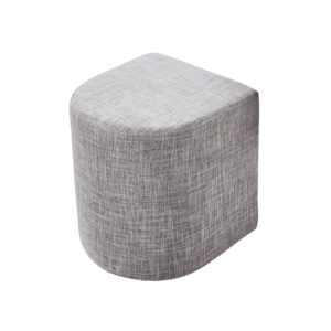 Stool Linen Fabric Footstool Foot Rest Pouffe Pouf Seat - Dark Grey by La Bella