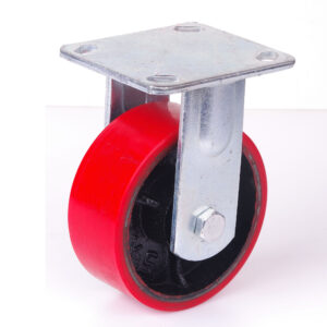 inch Industrial 500KG Caster Wheels Fixed Casters Castor Wheels Cart Furniture Workbench by Unbranded