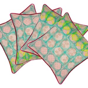 of 4 Avia Fuchsia Cushion Covers Multicoloured Coloured by En