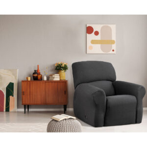 Cambridge Extra-stretch Couch Cover Steel One Seater Recliner Steel by Elan