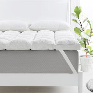 feather down mattress topper 1800gsm king single by Topline