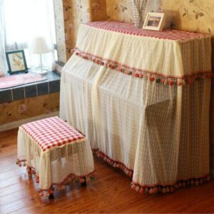 Embroidered Piano Dust Cover - 150x35x110cm by Parallel Deals