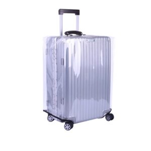 Pvc Trolley Suitcase Cover - 24 Inch Rimless Transparent Dustproof by Parallel Deals