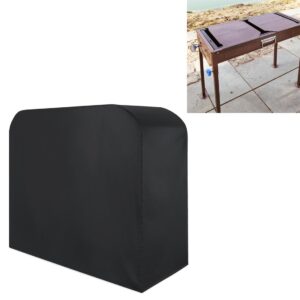 210d Oxford Cloth Bbq Grill Cover - Anti-uv Dust-proof Foldable - Fits Gas Charcoal Electric - 190x71x117cm - Black by Parallel Deals