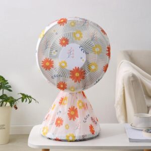 60x90cm All Round 3d Fan Dust Cover - Red Flower by Parallel Deals