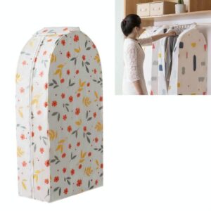3d Hanger Pocket Wardrobe with Dust Cover - Flowers by Parallel Deals
