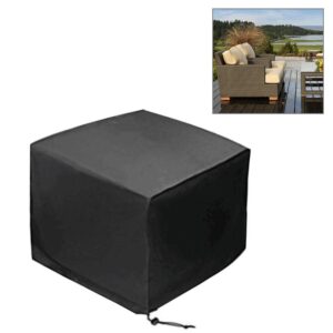 Outdoor Furniture Set Cover - Anti-uv Dust-proof 210d Oxford Cloth - 325x208x58cm - Black by Parallel Deals