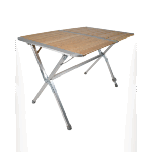 Bamboo Slat Camping Table Slatted Foldable Folding by Blackwolf