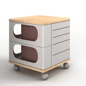 Fitin Helix Modular Storage Cabinet Unit (5 Revolving Doors) by Ufou