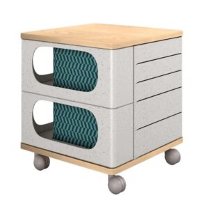 Fitin Helix Modular Storage Cabinet Unit (5 Revolving Doors) by Ufou