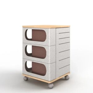Fitin Helix Modular Storage Cabinet Unit (7 Revolving Doors) by Ufou